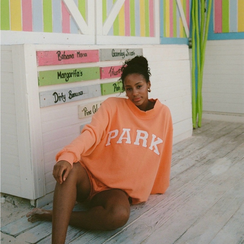 Parke creamsicle mockneck